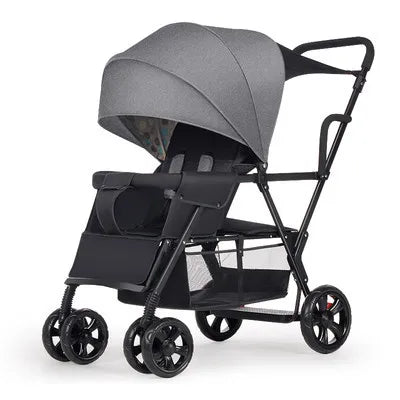 JMT-204746 3-in-1 Newborn Baby Stroller with Folding Design, High Landscape Pram and Shock Absorption for Comfortable Travel