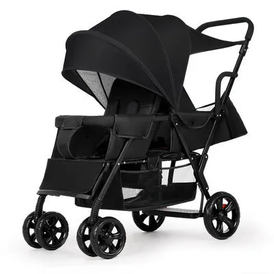 JMT-204746 3-in-1 Newborn Baby Stroller with Folding Design, High Landscape Pram and Shock Absorption for Comfortable Travel