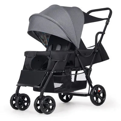 JMT-204746 3-in-1 Newborn Baby Stroller with Folding Design, High Landscape Pram and Shock Absorption for Comfortable Travel
