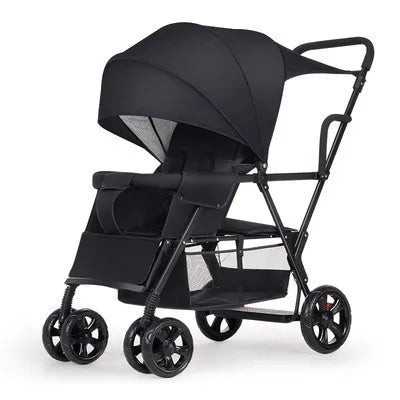 JMT-204746 3-in-1 Newborn Baby Stroller with Folding Design, High Landscape Pram and Shock Absorption for Comfortable Travel