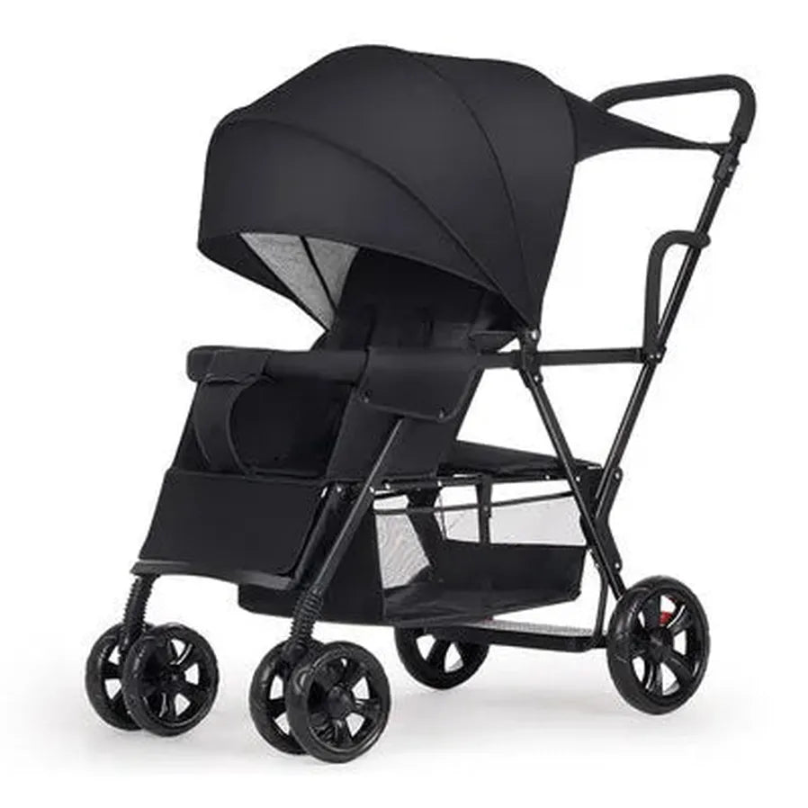 JMT-204746 3-in-1 Newborn Baby Stroller with Folding Design, High Landscape Pram and Shock Absorption for Comfortable Travel