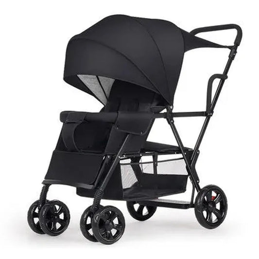 JMT-204746 3-in-1 Newborn Baby Stroller with Folding Design, High Landscape Pram and Shock Absorption for Comfortable Travel