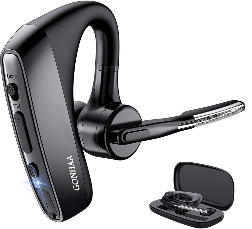 JMT-204746 Bluetooth Wireless Headset with Noise Cancellation and Long Battery Life