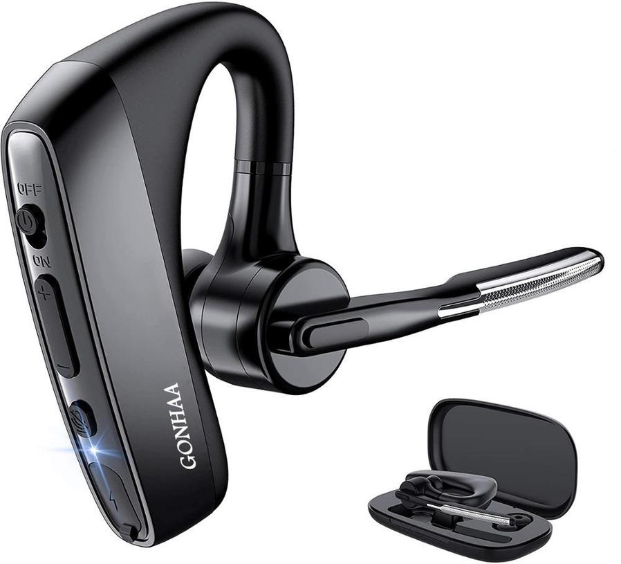 JMT-204746 Bluetooth Wireless Headset with Noise Cancellation and Long Battery Life
