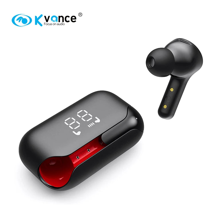JMT-204938 Wireless TWS Earbuds with LED Display, 800mAh battery, Type-C Charging, Bluetooth Connectivity