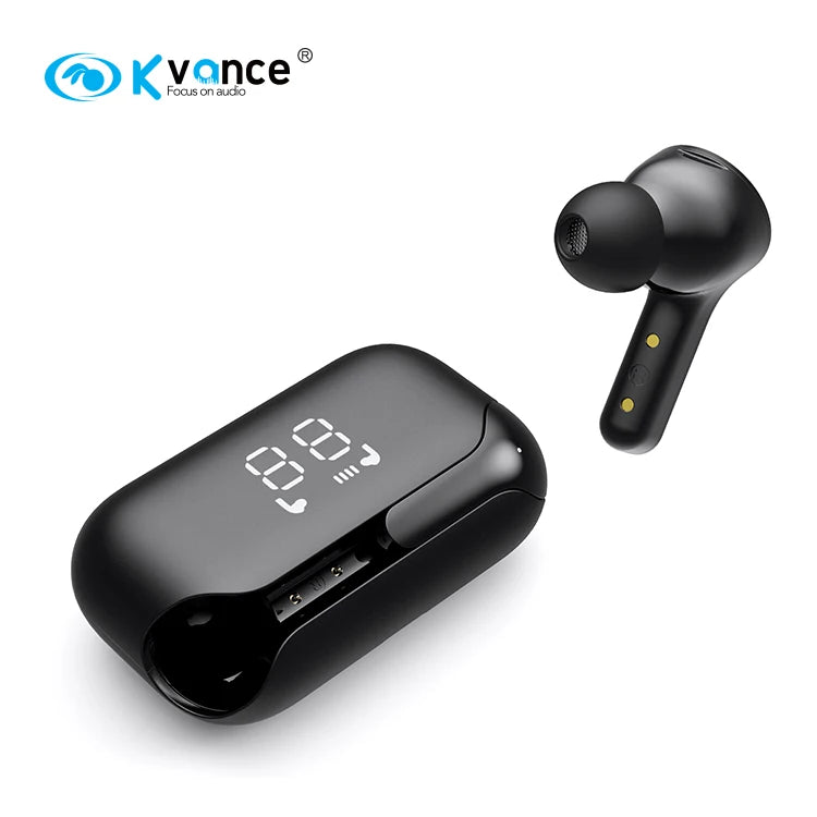 JMT-204938 Wireless TWS Earbuds with LED Display, 800mAh battery, Type-C Charging, Bluetooth Connectivity