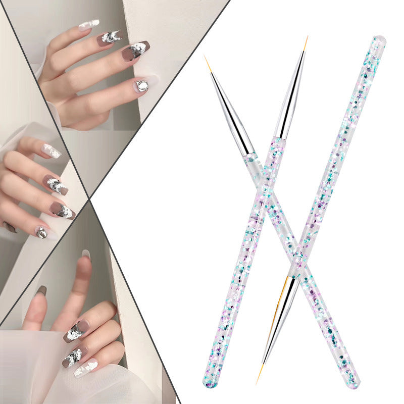 JMT-205002 3-Piece Nail Puller Pen Set for Precise Drawing - Gold & Silver Options