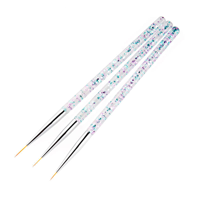 JMT-205002 3-Piece Nail Puller Pen Set for Precise Drawing - Gold & Silver Options