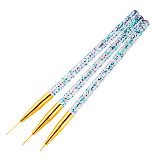 JMT-205002 3-Piece Nail Puller Pen Set for Precise Drawing - Gold & Silver Options