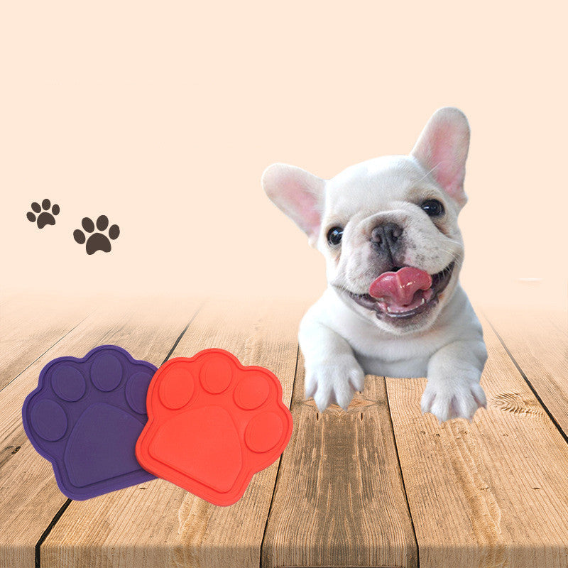 JMT-205066 Silicone Suction Cup Pet Bathing Bowl for Dogs with Paw Pad for Distraction
