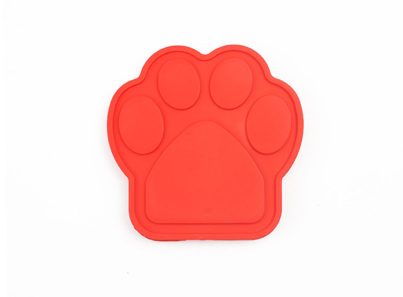 JMT-205066 Silicone Suction Cup Pet Bathing Bowl for Dogs with Paw Pad for Distraction