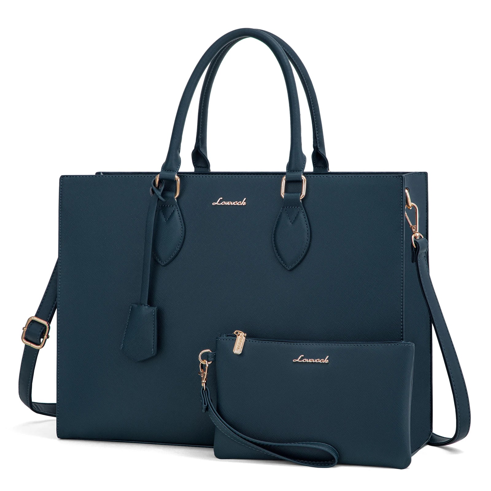 JMT-205578 Women’s Leather Laptop Tote Bag for 15.6-Inch Laptops - Stylish and Functional Office Handbag