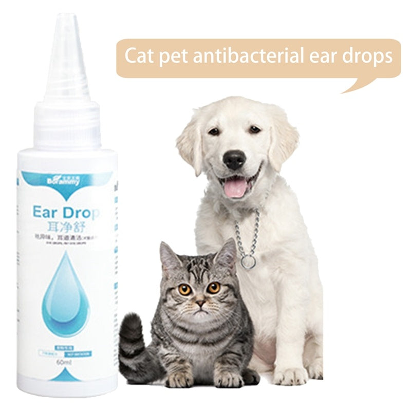JMT-205834 Pet Ear Cleaning Liquid - 60ml, Effective Ear Wash for General Use, Green Formula