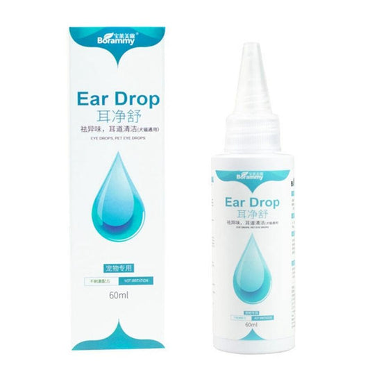 JMT-205834 Pet Ear Cleaning Liquid - 60ml, Effective Ear Wash for General Use, Green Formula