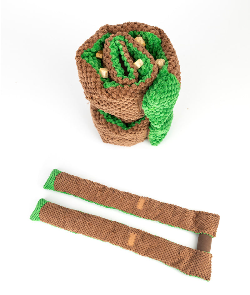 JMT-205898 Interactive Snuffle Mat for Dogs - Squeaky Puzzle Training Toy for Enrichment and Stress Relief