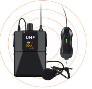 JMT-206090 Wireless Lavalier Microphone - Model X3, Black, Ideal for Clear Audio Recording