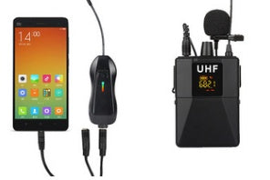 JMT-206090 Wireless Lavalier Microphone - Model X3, Black, Ideal for Clear Audio Recording