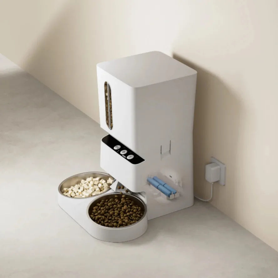 JMT-206282 Automatic Dual Bowl Smart Feeder for Dogs with Slow Feeding Function