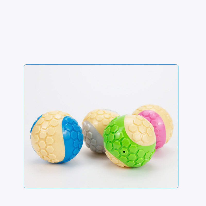 JMT-207050 TPR Color Matching Grid Ball - Interactive, Bite-Resistant Dog Toy for Engaging Playtime