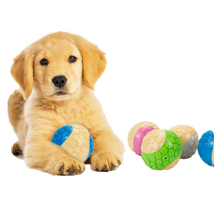 JMT-207050 TPR Color Matching Grid Ball - Interactive, Bite-Resistant Dog Toy for Engaging Playtime