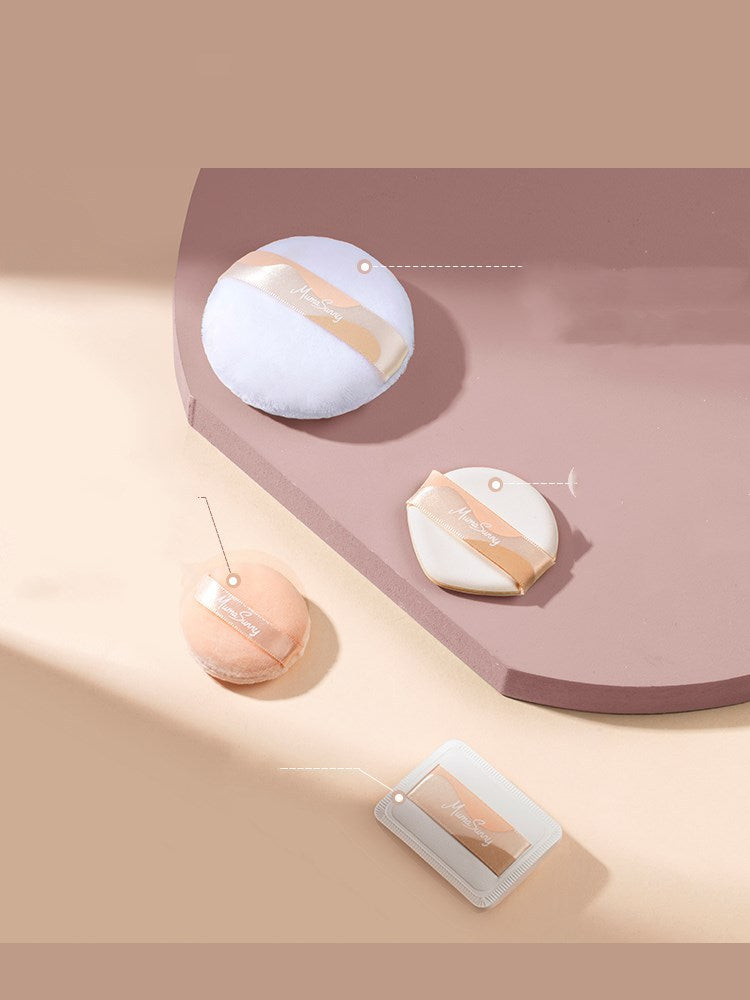 JMT-207178 Base Makeup Companion Puff Set for Adults - Versatile Makeup Application Tools in Yellow