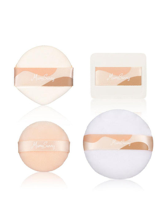 JMT-207178 Base Makeup Companion Puff Set for Adults - Versatile Makeup Application Tools in Yellow