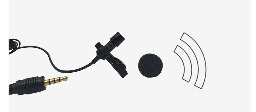 JMT-207242 Omnidirectional Lavalier Microphone with 3.5mm Plug for Voice Recording and Video Conferencing