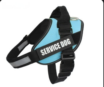 JMT-207242 Reflective Nylon Pet Traction Chest Strap with Adjustable Fit and Stainless Steel Ring