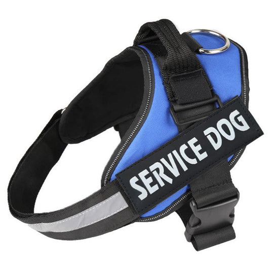 JMT-207242 Reflective Nylon Pet Traction Chest Strap with Adjustable Fit and Stainless Steel Ring