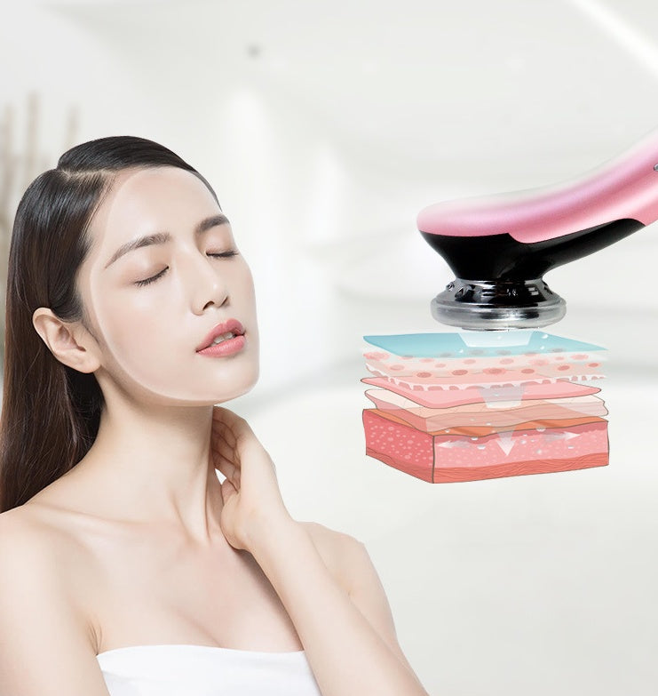 JMT-207306 Dual Temperature Skin Massager - Hot & Cold Therapy Device for Facial and Body Relaxation