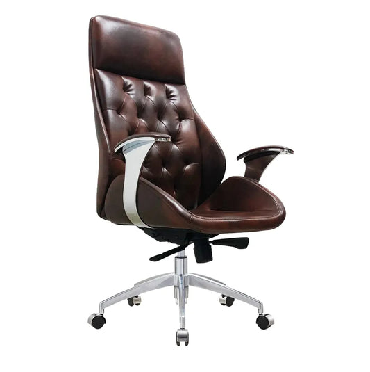JMT-207818 Modern Adjustable Executive Leather Office Chair with Rolling Casters - Model JA-80B