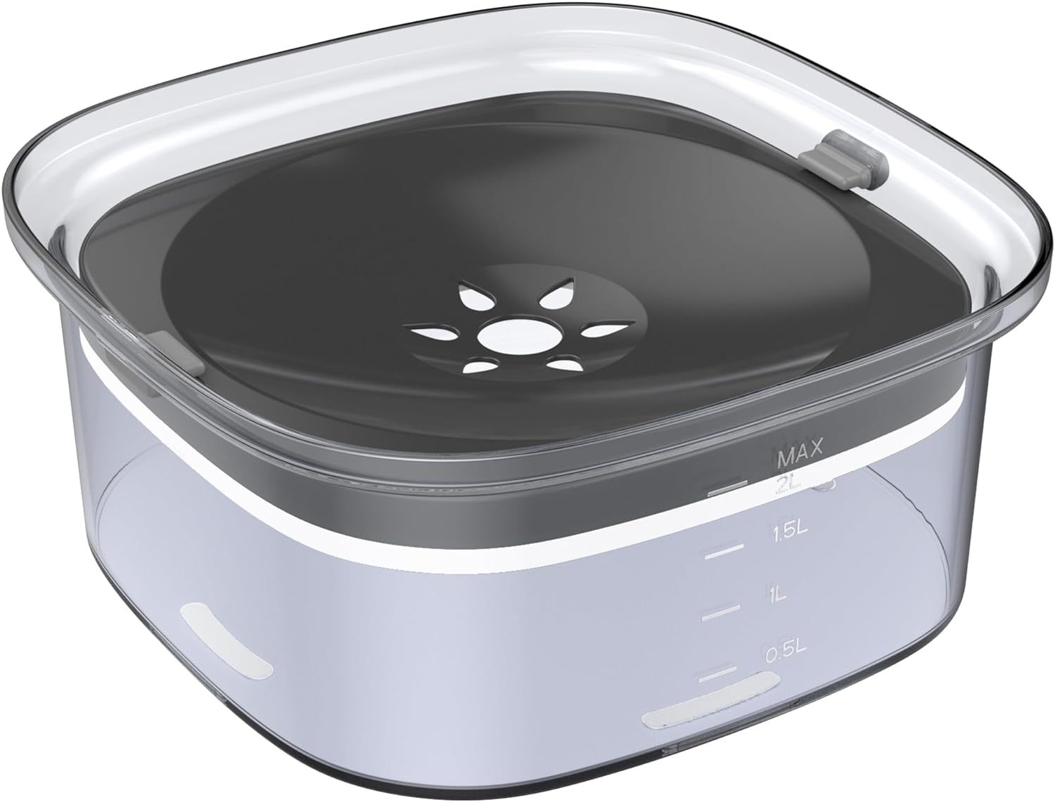 JMT-207882 2L No Spill Dog Water Bowl - Large Capacity Slow Feeder with Anti-Splash Design for Messy Drinkers and Cats