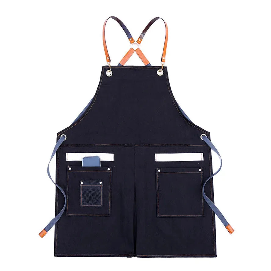 JMT-207946 Sleeveless Cowboy Apron for Home and Work - Eco-Friendly Fabric, Multiple Colours Available