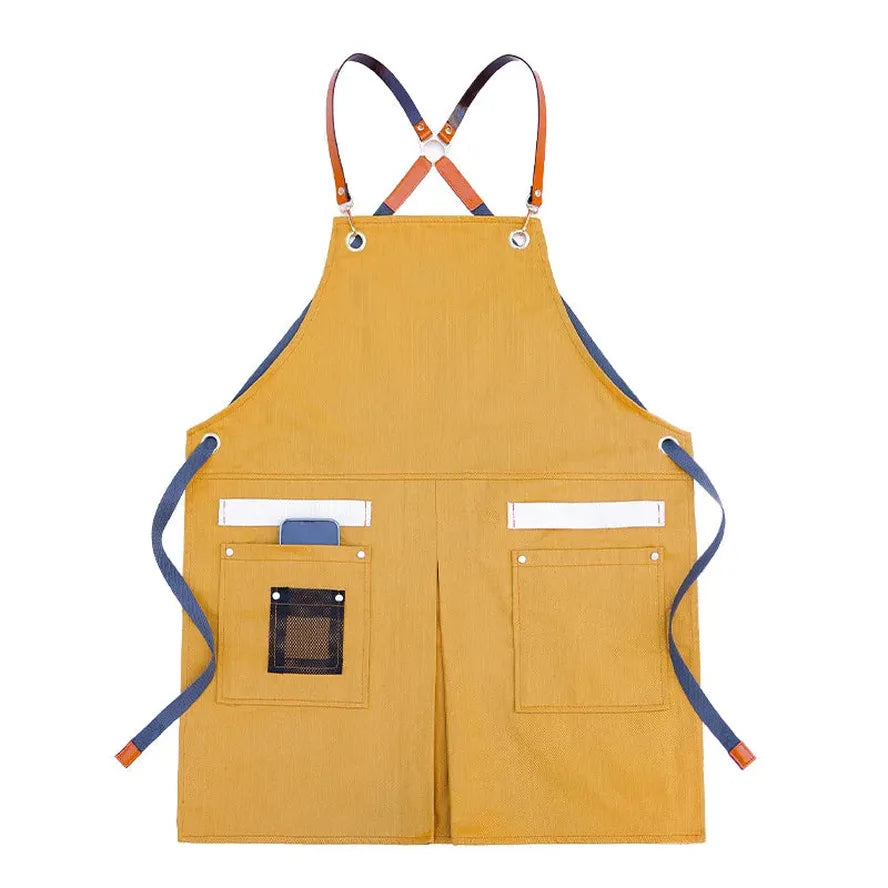 JMT-207946 Sleeveless Cowboy Apron for Home and Work - Eco-Friendly Fabric, Multiple Colours Available
