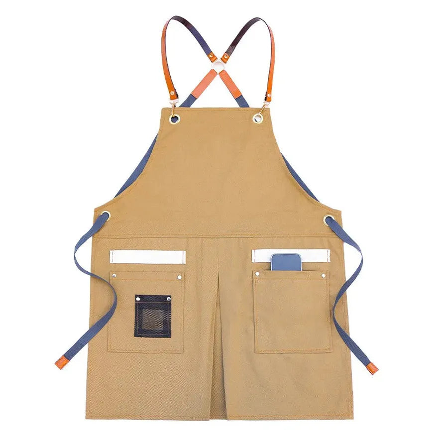 JMT-207946 Sleeveless Cowboy Apron for Home and Work - Eco-Friendly Fabric, Multiple Colours Available