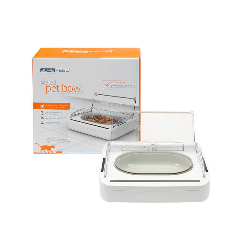 JMT-208074 Automatic Induction Pet Feeder with Stainless Steel Double Bowl for Odor-Free Feeding