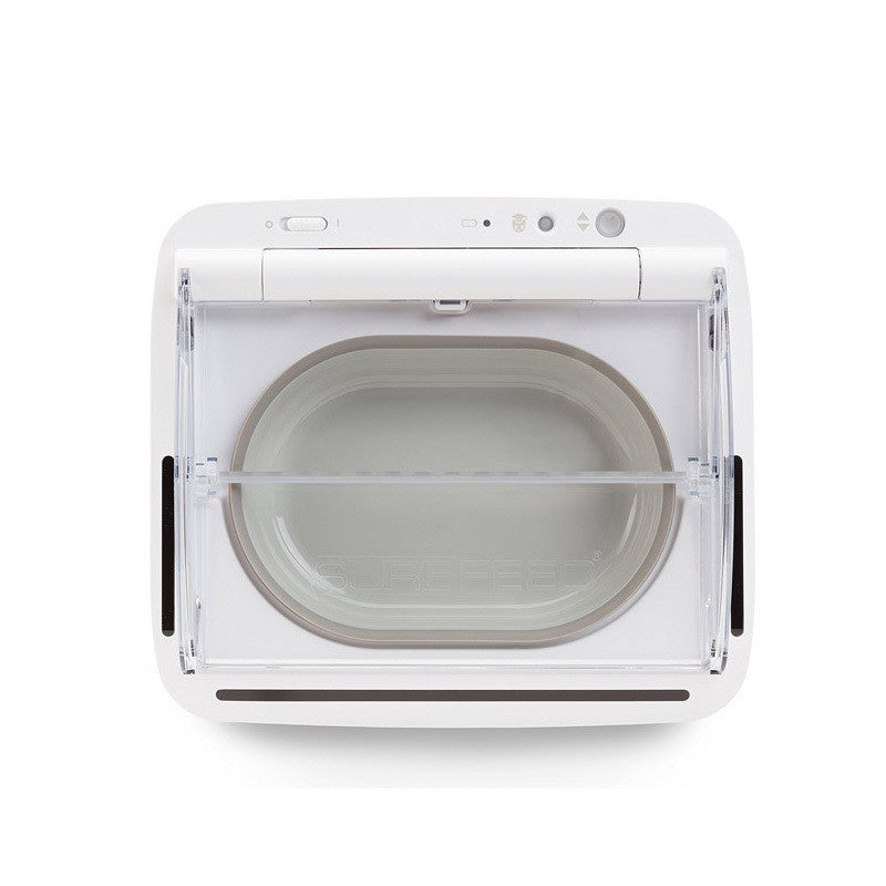 JMT-208074 Automatic Induction Pet Feeder with Stainless Steel Double Bowl for Odor-Free Feeding