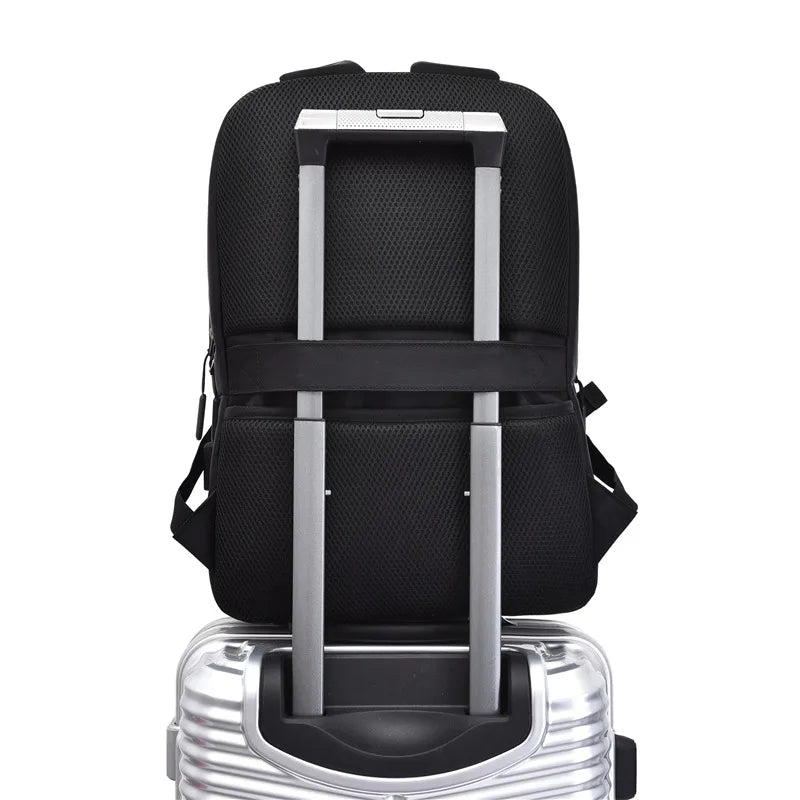 JMT-208074 Stylish Waterproof Reflective Anti-Theft Laptop Backpack with USB Charging Port