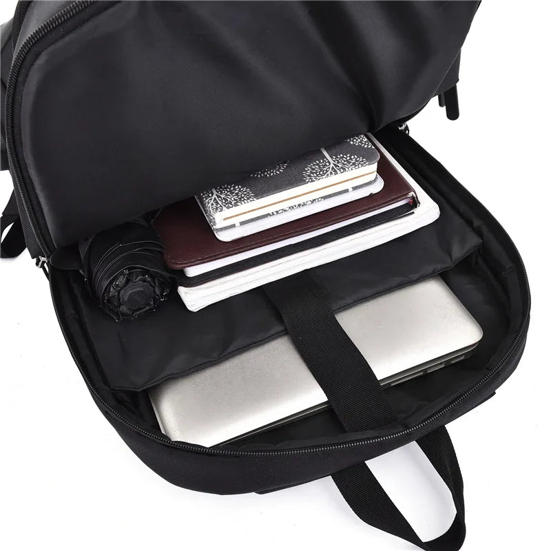 JMT-208074 Stylish Waterproof Reflective Anti-Theft Laptop Backpack with USB Charging Port