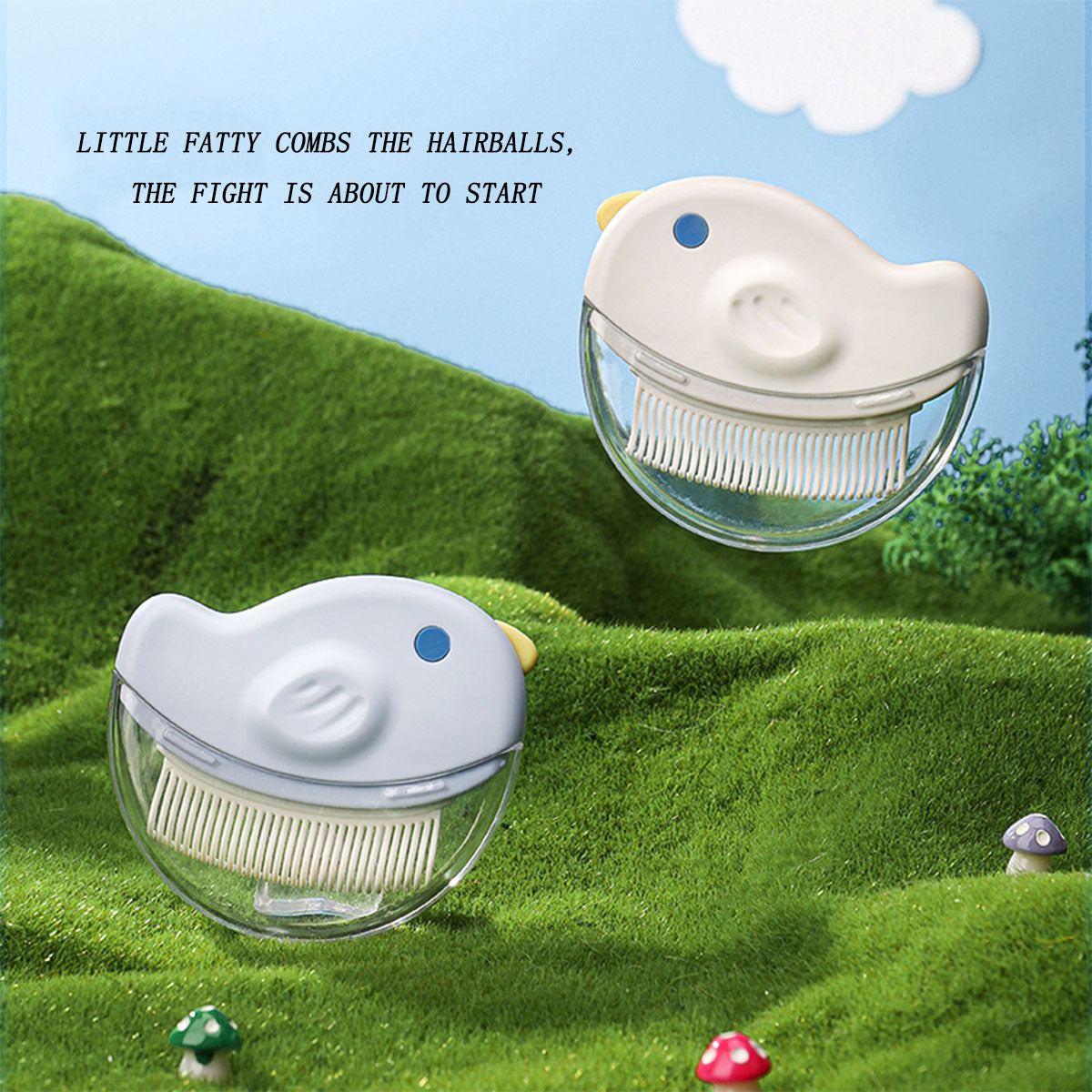 JMT-208138 Compact Pet Grooming Brush for Effective Hair Removal - Ideal for Cats and Dogs