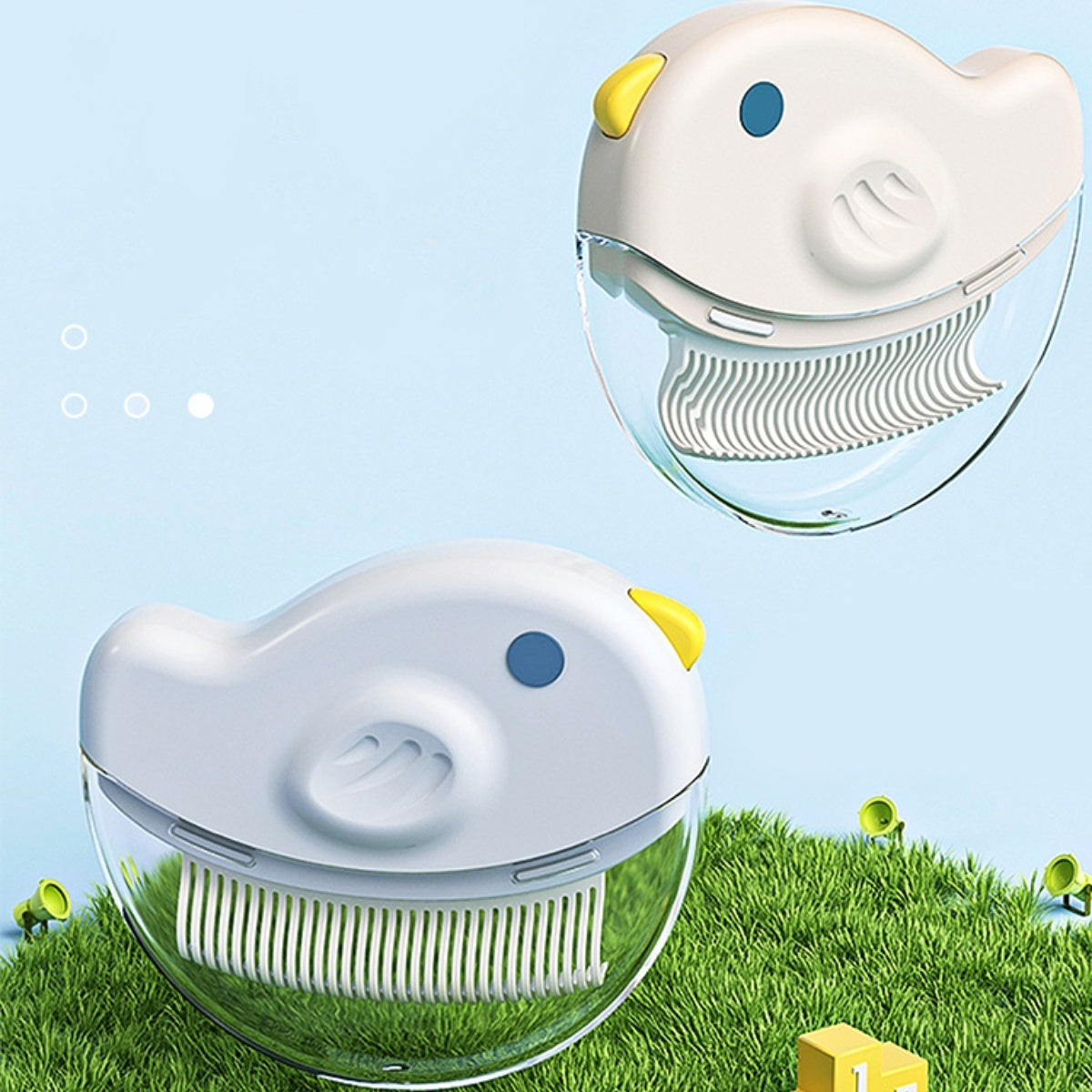 JMT-208138 Compact Pet Grooming Brush for Effective Hair Removal - Ideal for Cats and Dogs