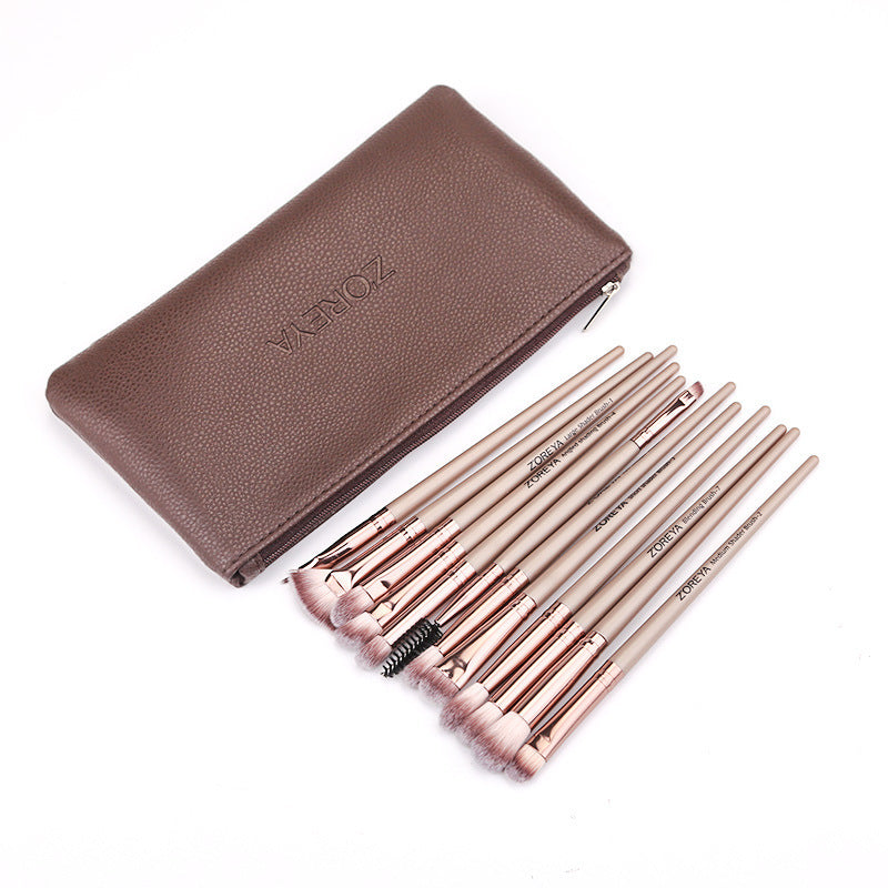 JMT-208330 ZOREYA Soft Makeup Brush with Long Handle and Man-Made Fiber Bristles - 17CM Length