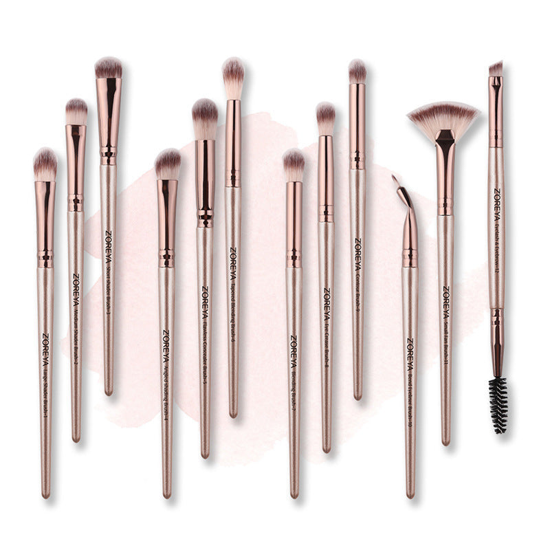 JMT-208330 ZOREYA Soft Makeup Brush with Long Handle and Man-Made Fiber Bristles - 17CM Length