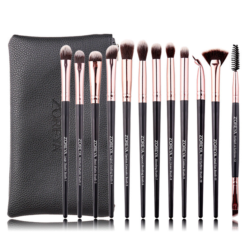 JMT-208330 ZOREYA Soft Makeup Brush with Long Handle and Man-Made Fiber Bristles - 17CM Length