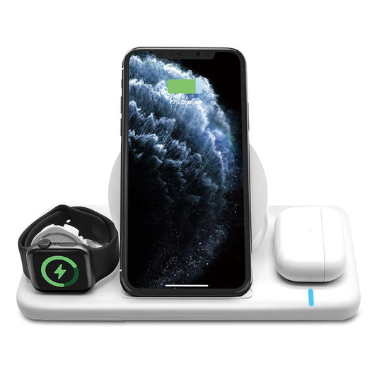 JMT-208394 Three-in-One Magnetic Qi Wireless Charger for iPhone, Apple Watch, and AirPods