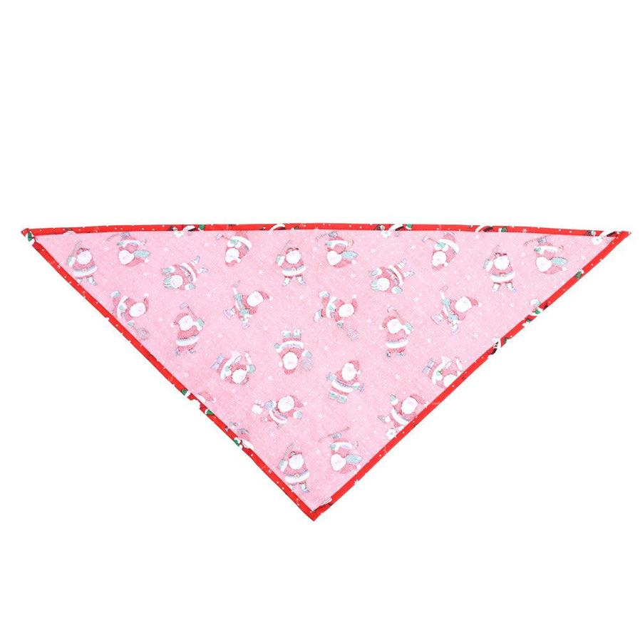 JMT-208522 Santa Claus Triangle Pet Scarf with Adjustable Buckle - Perfect Holiday Accessory for Your Furry Friend