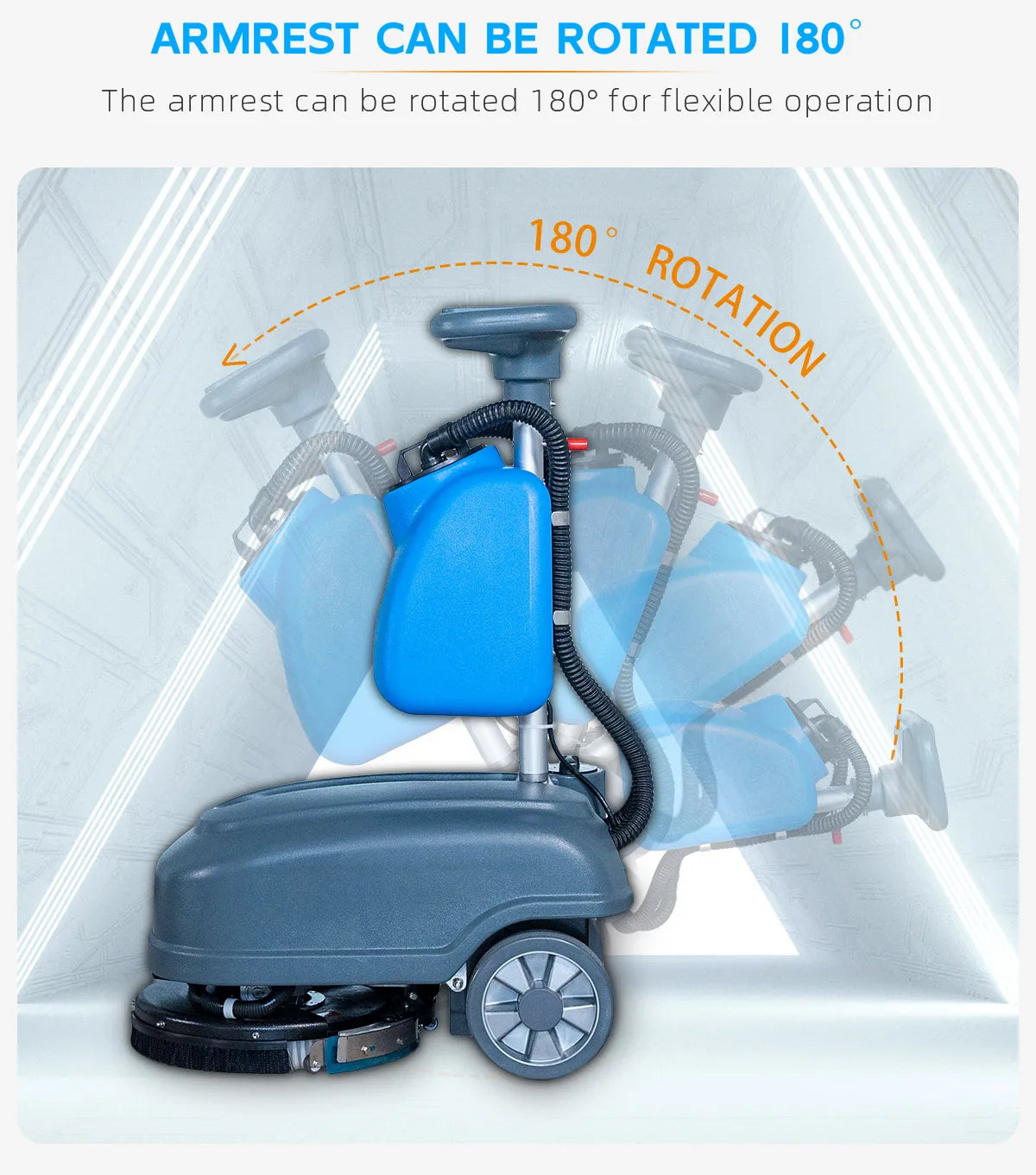 JMT-208522 Walk-Behind Floor Scrubber for Effective Tile and Floor Cleaning
