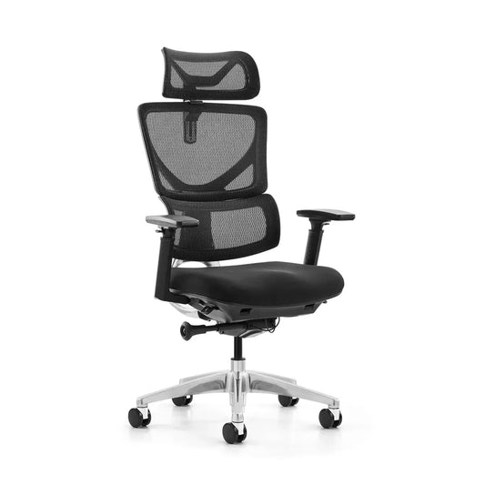 JMT-208650 Ergonomic Adjustable Executive Office Chair with Swivel Lift and Mesh Lumbar Support