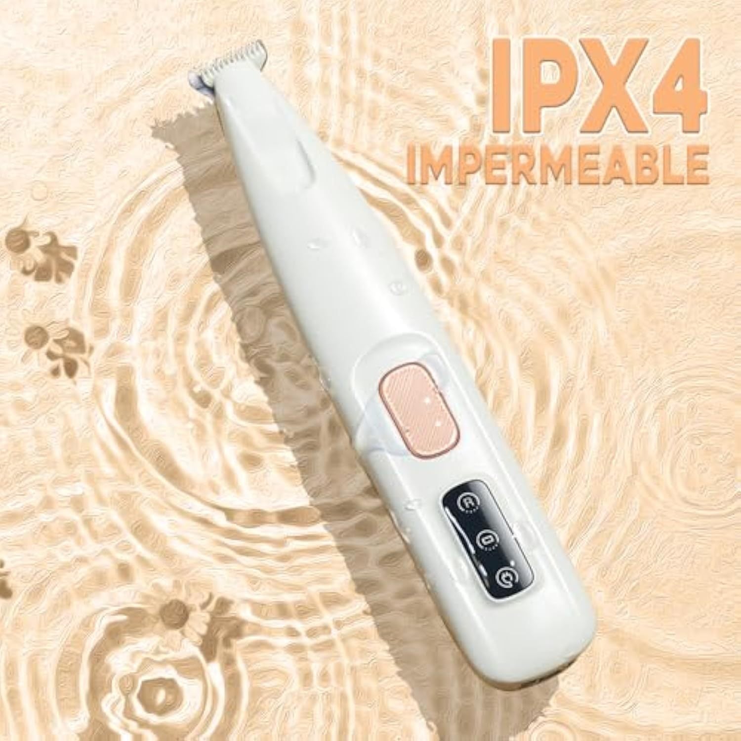 JMT-209034 Electric Dog Paw Trimmer with LED Light - Rechargeable Low Noise Pet Clipper