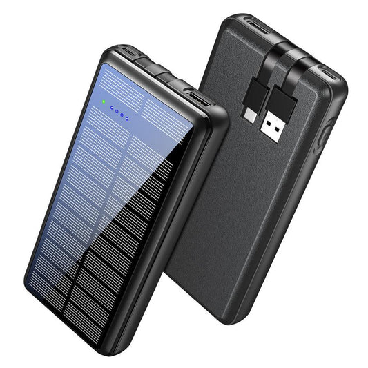 JMT-209226 Dual-Wire Solar Power Bank with Input and Output Ports